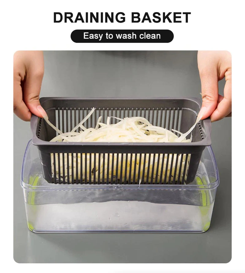 14-in-1 Vegetable & Fruit Chopper – Professional Grade Slicer, Dicer, Cutter & Kitchen Tool