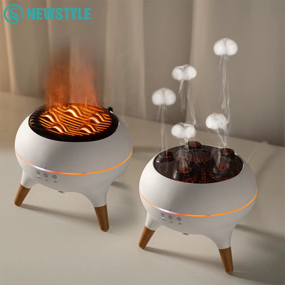 JellyGlow V80 – Dynamic Jellyfish Aroma Diffuser & Night Light